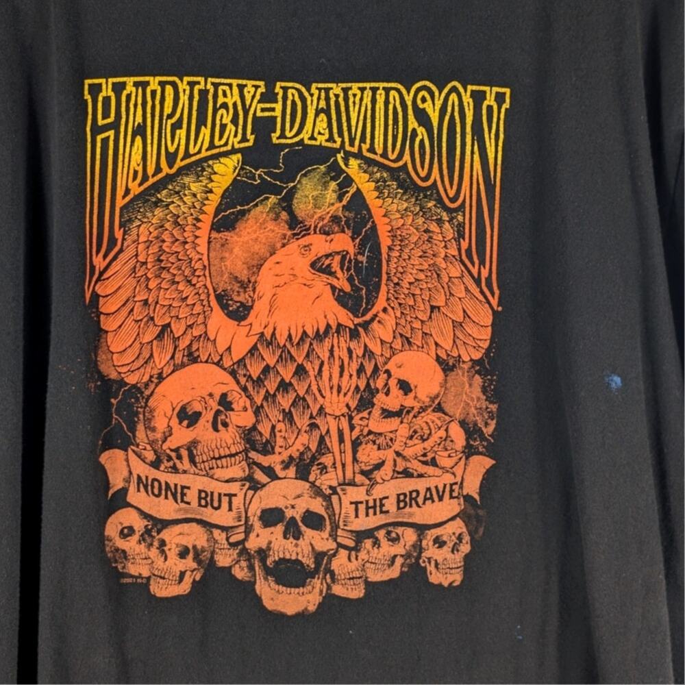 Harley Davidson L Graphic T Shirt Men Black Short Sleeve Killer Creek Roswell GA - Picture 2 of 4